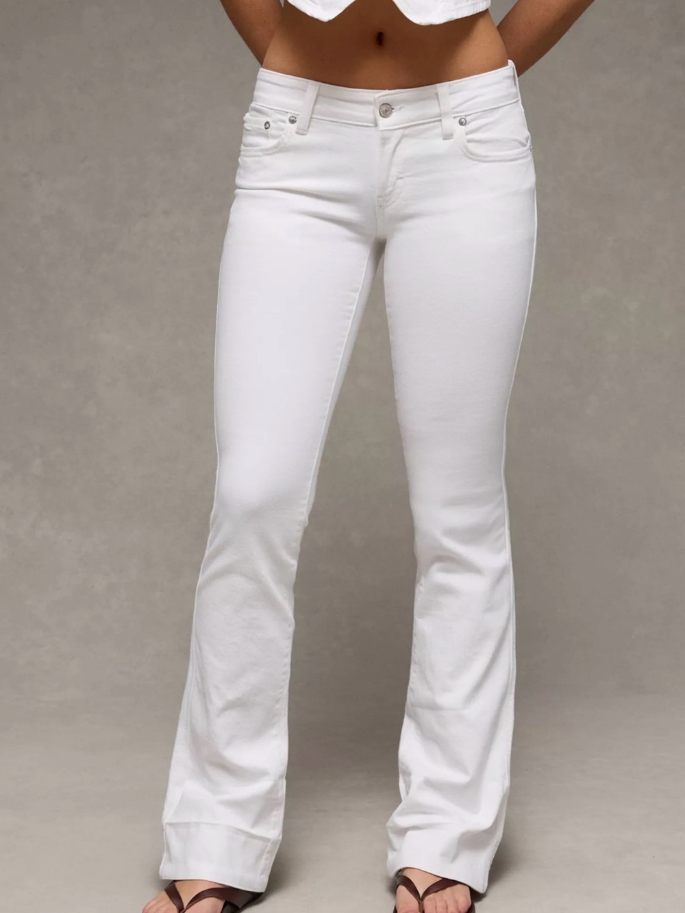 American Eagle Stretch Super Low-Rise Kick Bootcut Jean Size 12; 31W - Picture 1 of 9